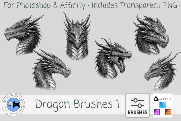 Download Photoshop Dragon Brushes 1 - Brushes Collection