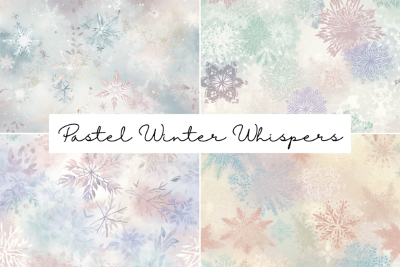 Download Pastel Winter Whispers Seamless Patterns - Seamless Collection